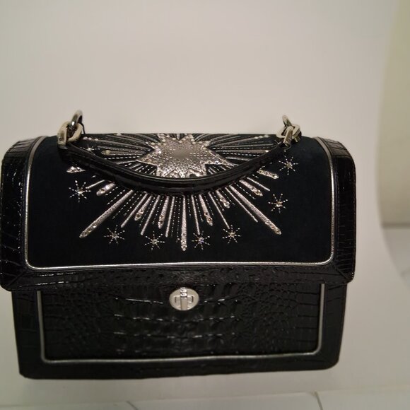 BRAHMIN Revel Collection Black Hallie Satchel Bag - Picture 8 of 10